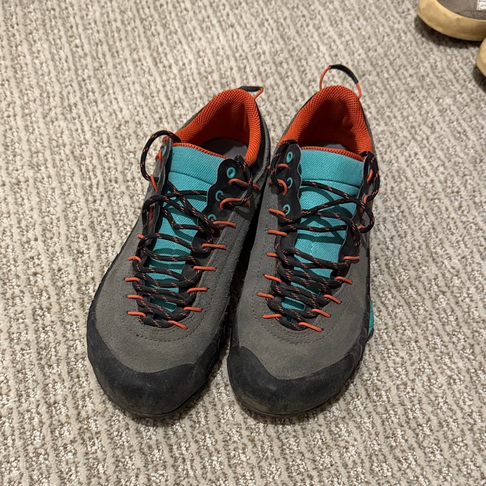 La Sportiva Gray and Teal Sneakers